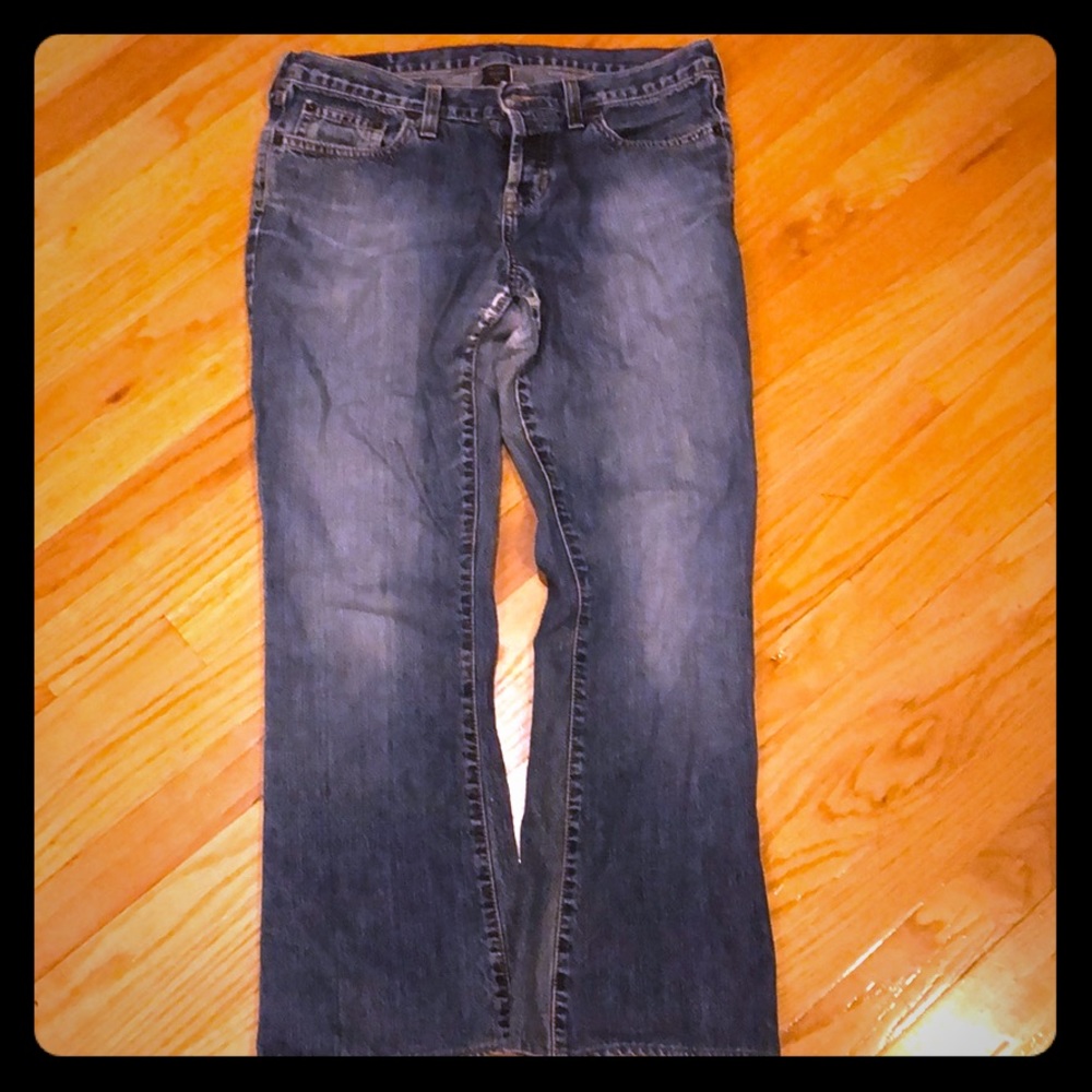 A&F cotton flare jean